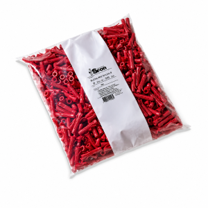 Bucha 8mm Anti-Giro Vermelha Pacote c/500Un