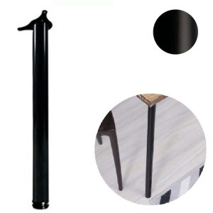PE DE MESA AÇO PRETO 60X730MM COM REGULAGEM HARDT