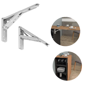 Suporte Mão Francesa Dobrável Branco 250mm- Hardt