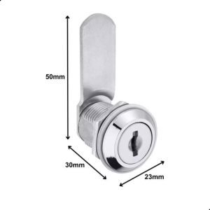 5 FECHADURA PARA MÓVEIS DE AÇO 19x20MM