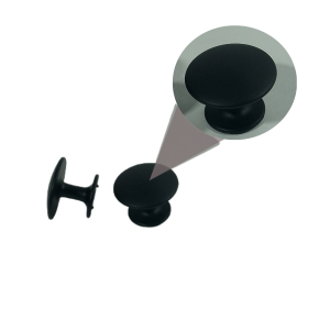 PUXADOR PONTO 25MM PRETO ITALYLINE