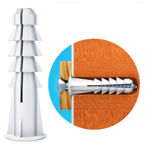 BUCHA SD PLASTICA 6MM COM ABA C/1000  - SFOR