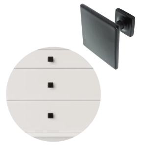 PUXADOR DRITTO IL2249 22MM PRETO ITALYLINE