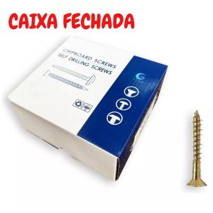 PARAFUSO 6.0X70 BICROMATIZADO MAD.CH.PHILIPS .CHIPBOARD - CAIXA  C/ 100PÇS