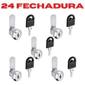 24 FECHADURA PARA MÓVEIS DE AÇO 19x20MM 4040