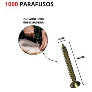 PARAFUSO CHIP CCPH 4,0X16 PH2 BICROMATIZADO HARDT