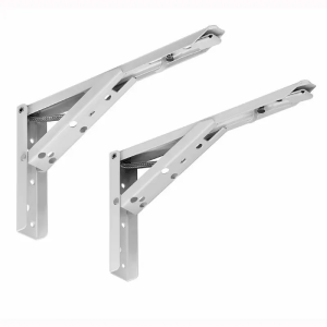 Suporte Mão Francesa Dobrável Branco 400mm- Hardt