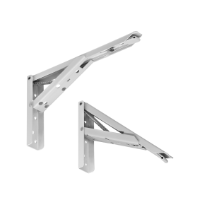 Suporte Mão Francesa Dobrável Branco 400mm- Hardt