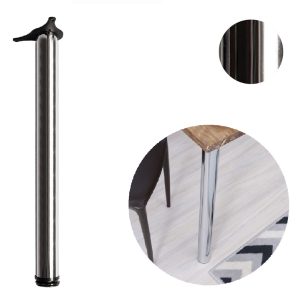 PE DE MESA AÇO CROMADO 60X730MM COM REGULAGEM HARDT