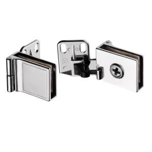 DOBRADIÇA PORTA DE VIDRO CROMADO 32×30 170° HARDT