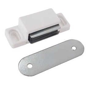 Fecho Magnetico Imã Branco para Armários e Portas