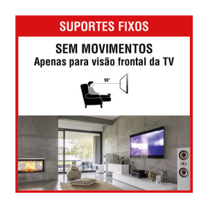 SUPORTE PARA TV UNIVERSAL 10 A 100 POLEGADAS BRASFORMA