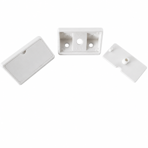 Cantoneira Plástica Com Capa União Angular Branco 4 Furos