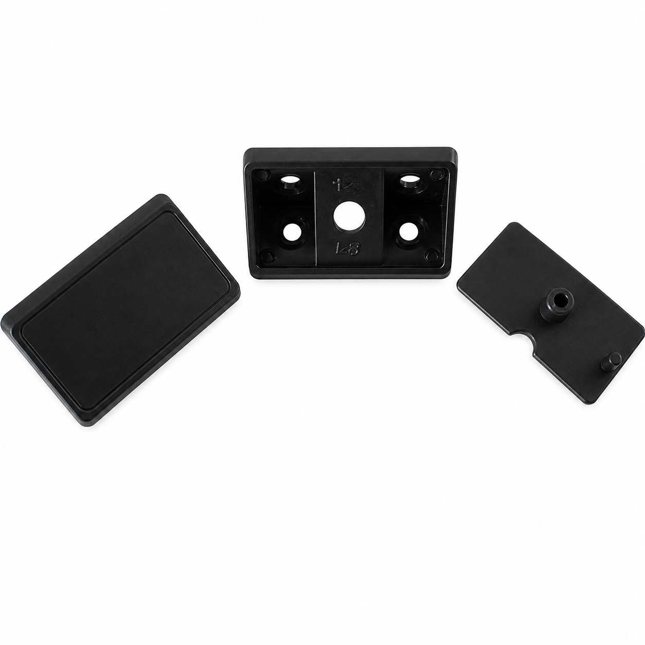 Cantoneira Plástica Com Capa União Angular Preto 4 Furos