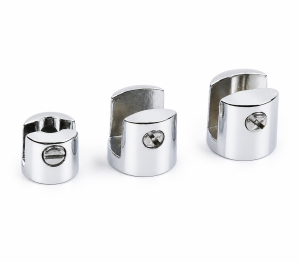 Suporte Fenda 04mm Cromado para Espelho Vidro