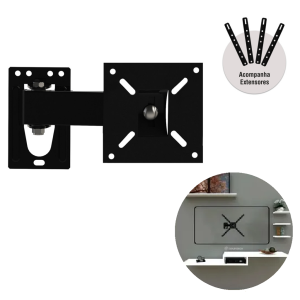 SUPORTE PARA TV LED ARTICULADO 10 A 60 POLEGADAS BRASFORMA