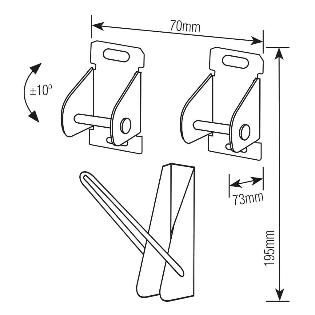 SUPORTE PARA TV UNIVERSAL INCLINÁVEL PARA TV 10-85 - Imagem 2